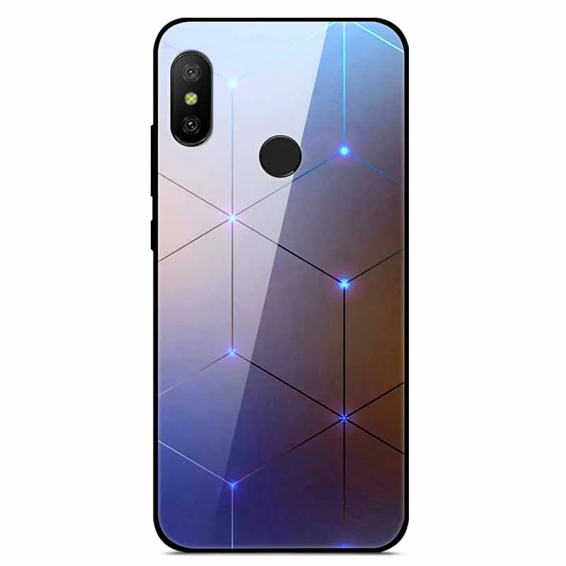 Glass Case For Xiaomi Redmi Note 9S 8 5 6 7 Pro Space Hard PC Glass Case for Xiaomi Mi A2 8 Lite Redmi 5 Plus 7 8Pro Phone Cover