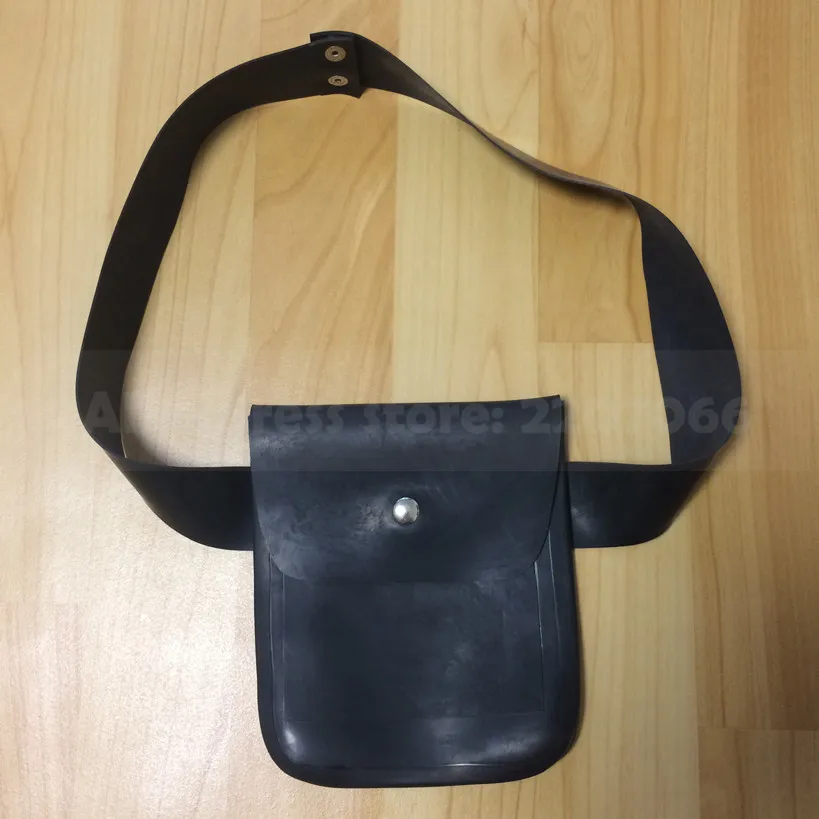 Черный латексный пояс и сумка для костюма кошки резиновый Фетиш костюм вечеринки