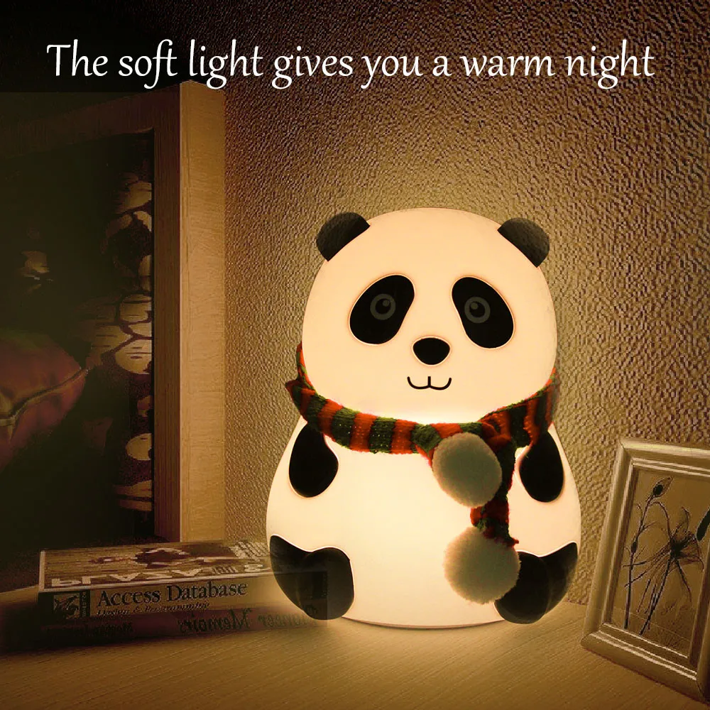 

LED Children Night Light LED Touch Sensor Cartoon Lamp USB Rechargeable Cute Baby Light Dimmable Colorful Nightlight Decoration