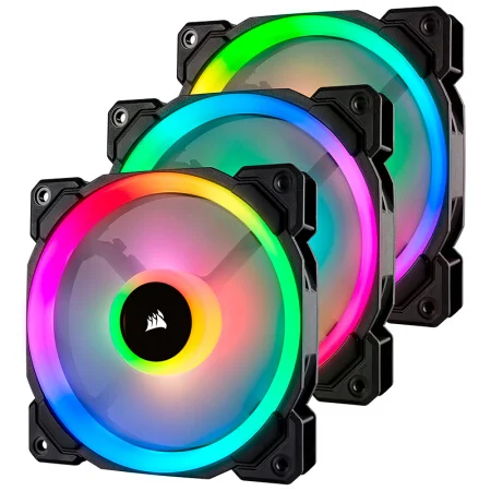 Corsair Вентилятор охлаждения LL серия LL120 RGB 140 RGB 120 мм двойной светильник RGB светодиодный PWM одиночный вентилятор с светильник ing Node Pro - Цвет лезвия: LL 120 Triple Pack