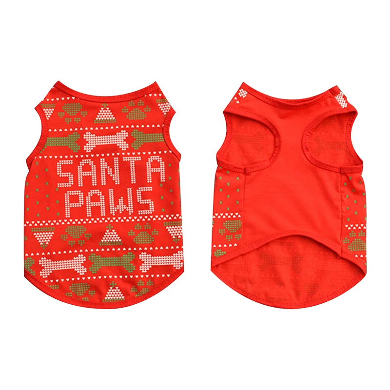 1pc pet dog cloth Одежда для домашних собак, Рождественский костюм, одежда, Новогодняя одежда с героями мультфильмов для щенков, костюм, платье, одежда для Китти, подарок для собаки - Цвет: 1pc pet dog cloth