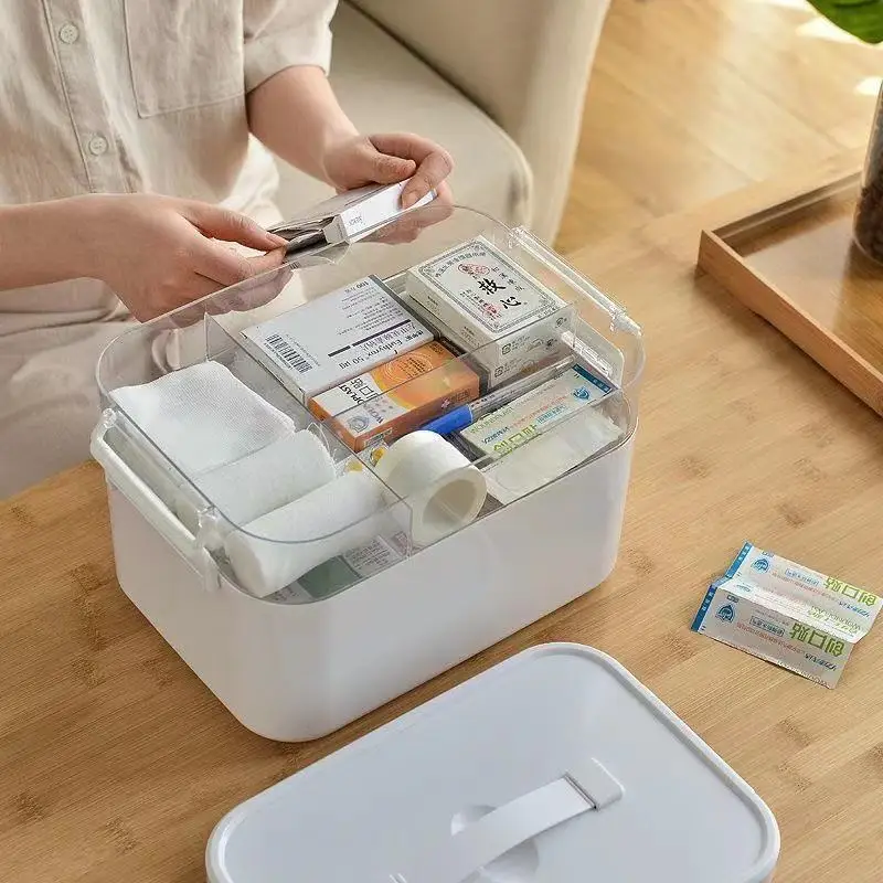 

Аптечка Аптечная Двухуровневая портативная, многофункциональный аптечка большой вместимости, влагостойкий