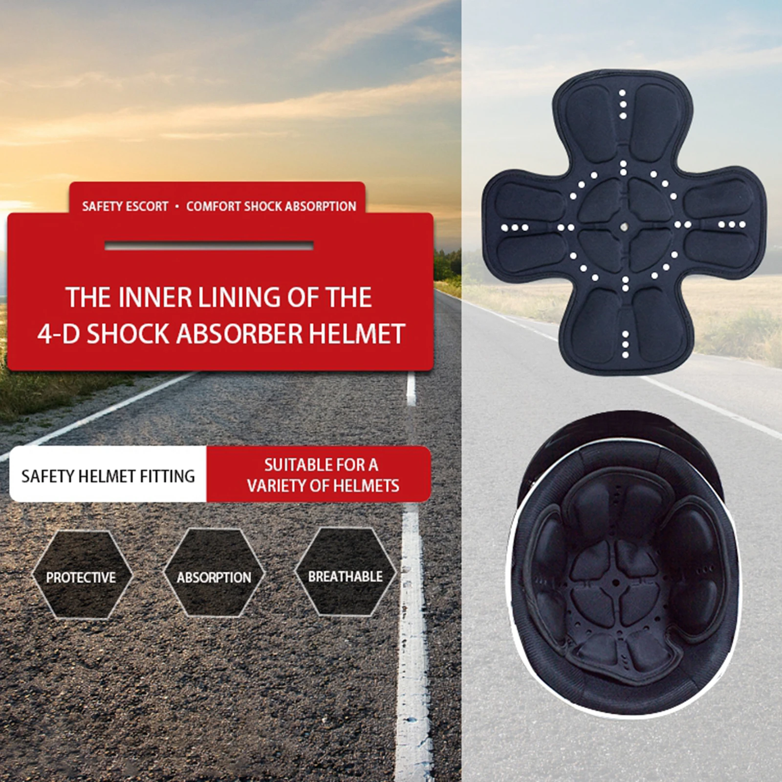 

Вкладыш прокладки защиты вставки замены 4D амортизатор