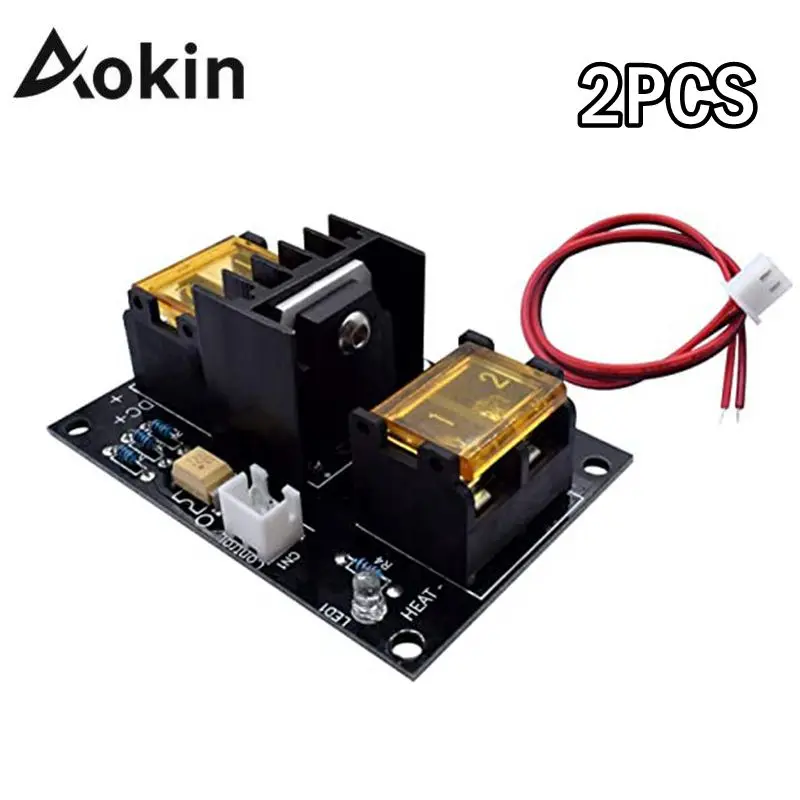 

Aokin 2 шт. 30A 3D принтер общего назначения дополнительные нагревательные платформы расширение горячей платформы Модуль MOS трубка с кабелем