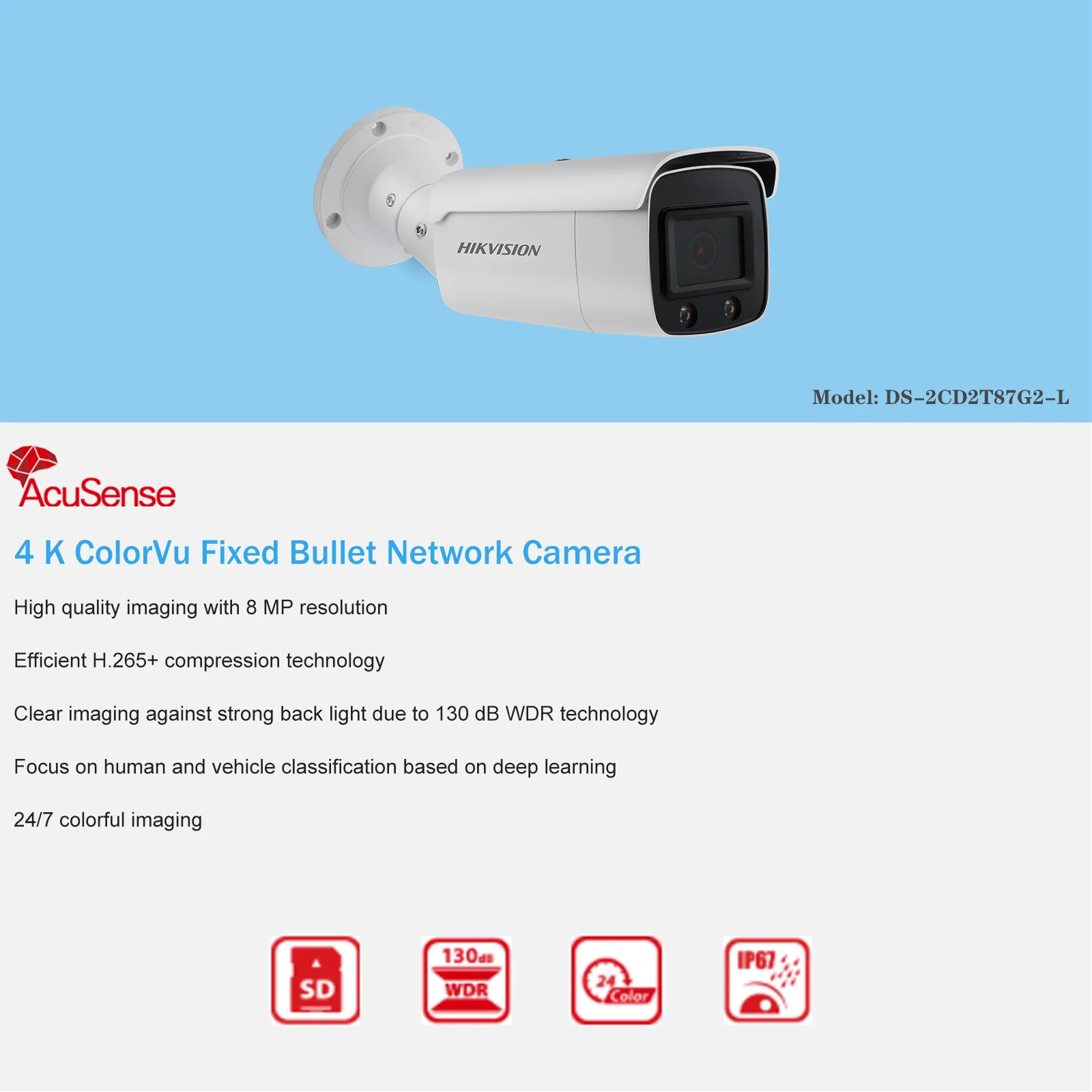 Скидка Hikvision OEM 4K 8-мегапиксельная IP-камера стандартного размера, камера видеонаблюдения H.265 + SD-карта POE CCTV, 8 шт. в комплекте