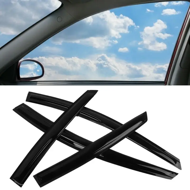 

3D Style Smoke Window Visor Shade 12-18 For Ford Focus 4Door Hatchback ST Wavy
