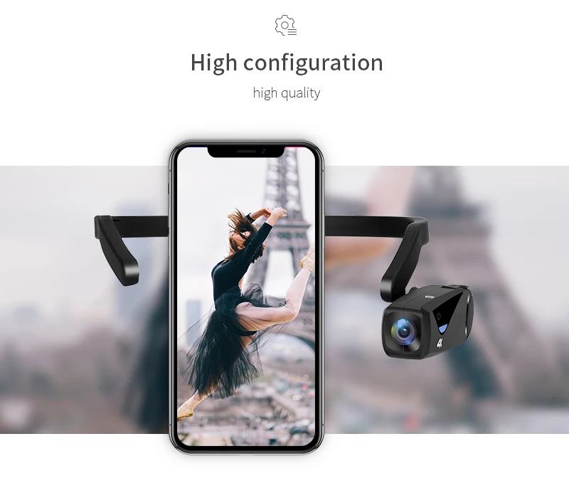 

4K Resolution Wifi Function Fast Delivery Hands Free Professional Video Camera bluetooth with remote controller