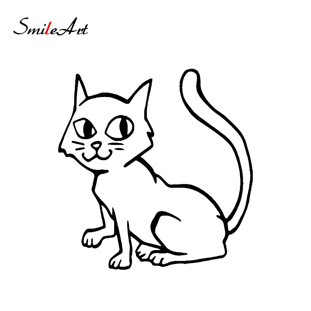 

С рисунком кота из мультфильма Авто Стикеры виниловая наклейка на авто на заказ окно дверь стена Стикеры