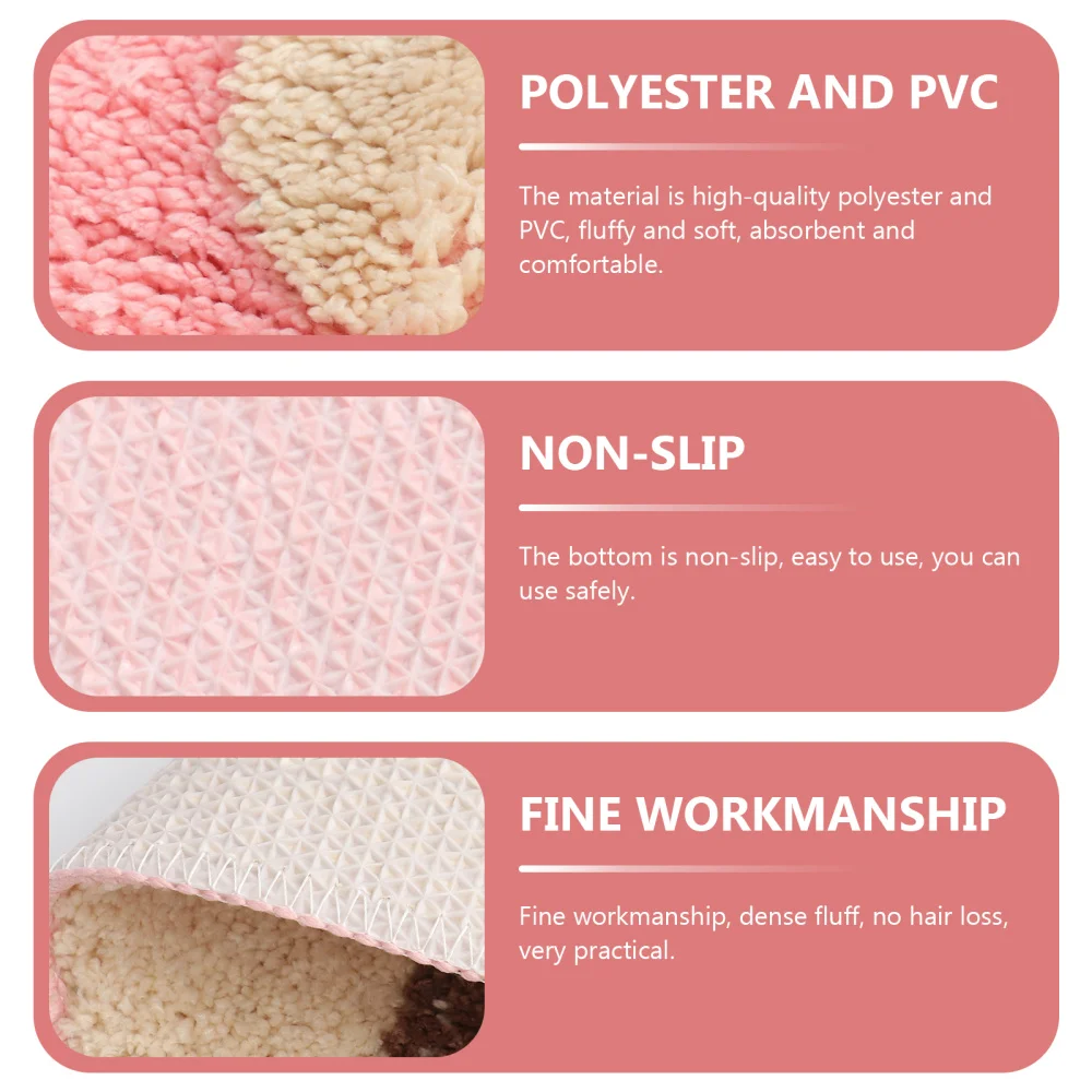 

1PC Cartoon Mushroom Anti-slip Floor Mat Adorable Water Absorption Entrance Mat