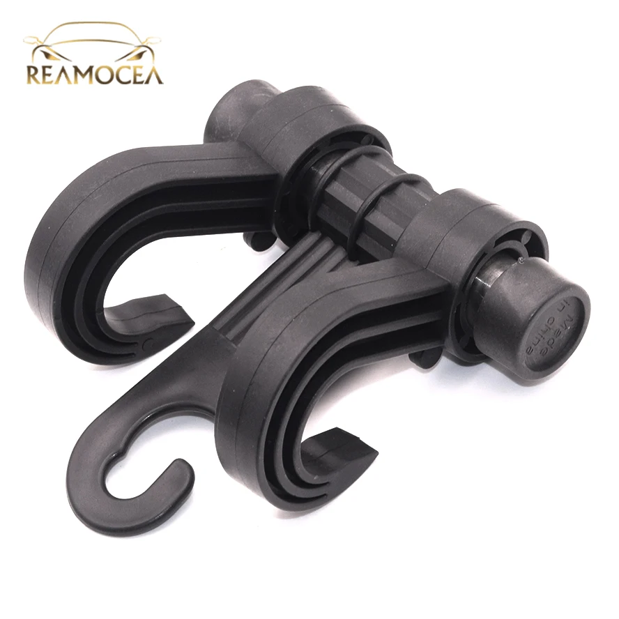 

Reamocea Car Back Seat Headrest Holder Auto Hanger Hooks Clip Universal 90 Degree Rotation Double Purse Bag Handbag Organizer