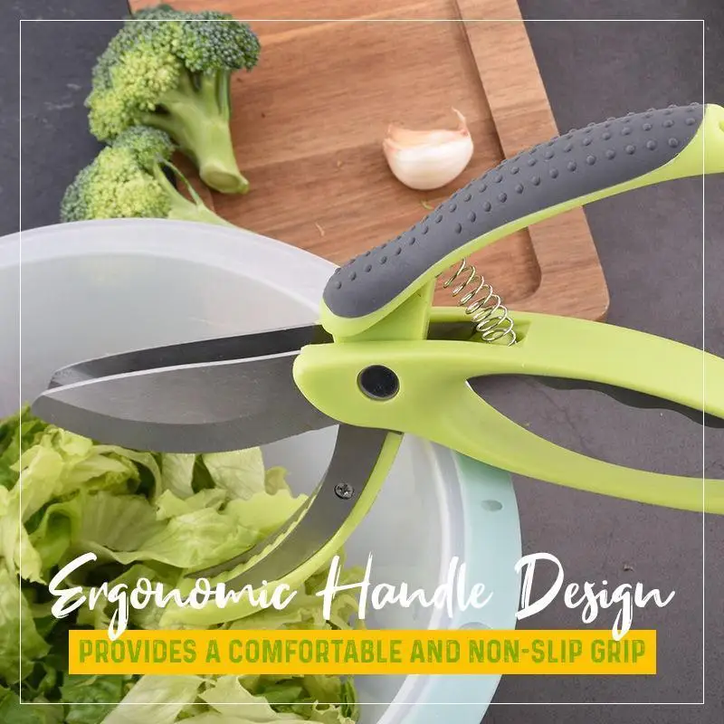 Multifunctional Kitchen Tools Scissors Onion Vegetable Fruit Cutting Herb Salad Chopper Shear Knife | Дом и сад