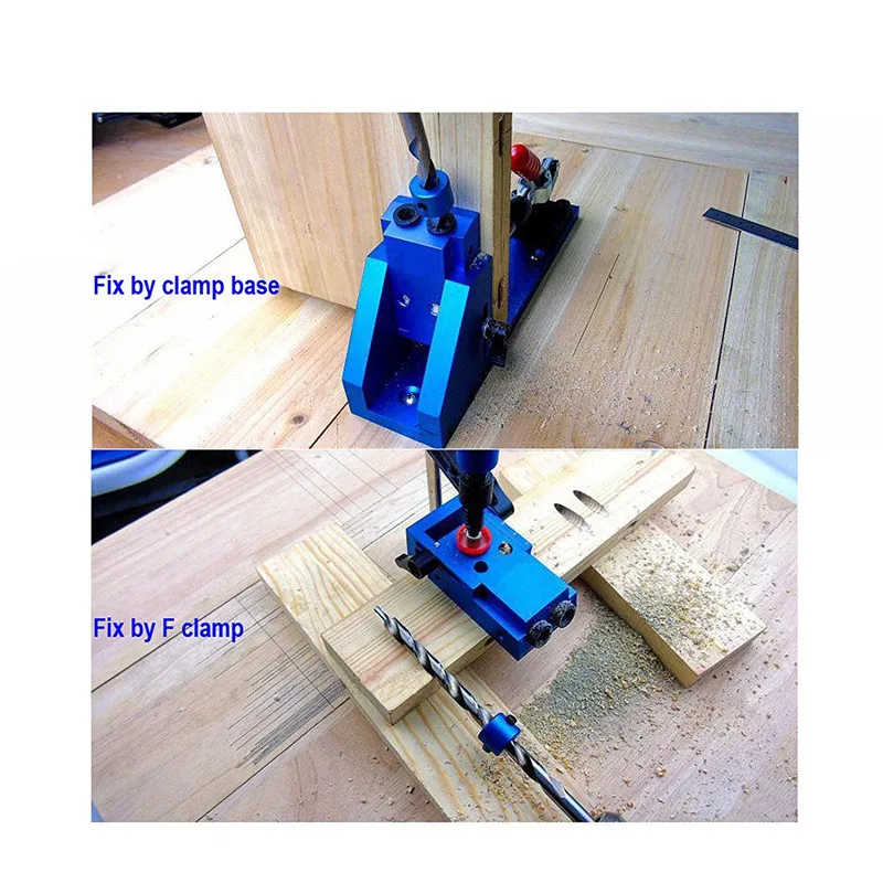 Карманный Набор для зажима отверстий мини направляющая дрели с шаговым сверлом 9