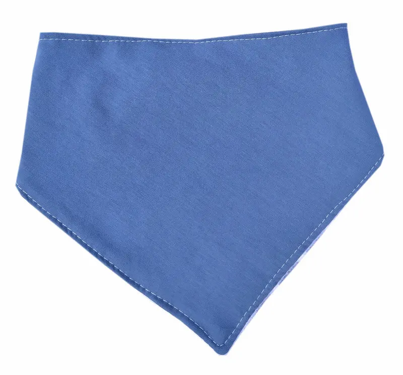 blue Детская бандана BibDrool Bib, синий темно-синий в полоску Хикори, фиолетовый деним, шарф нагрудник, детский нагрудник, мальчик, девочка, супер мягкий хлопок - Цвет: blue