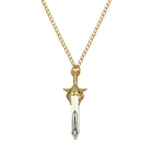 Винтажное ожерелье с кулоном в виде меча для женщин и мужчин, модная Длинная цепочка, серебряное ожерелье, ювелирные изделия в подарок