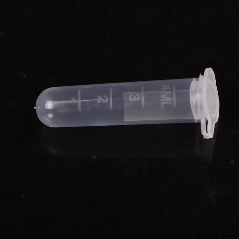 

30Pcs 5ml Plastic Centrifuge Lab Test Tube Vial Sample Container Bottle with Cap