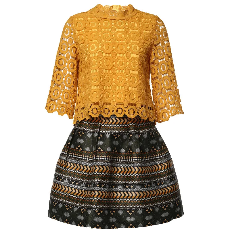 

Summer suit skirt female socialite graceful two-piece skirt elegant western style summer fashion early spring short