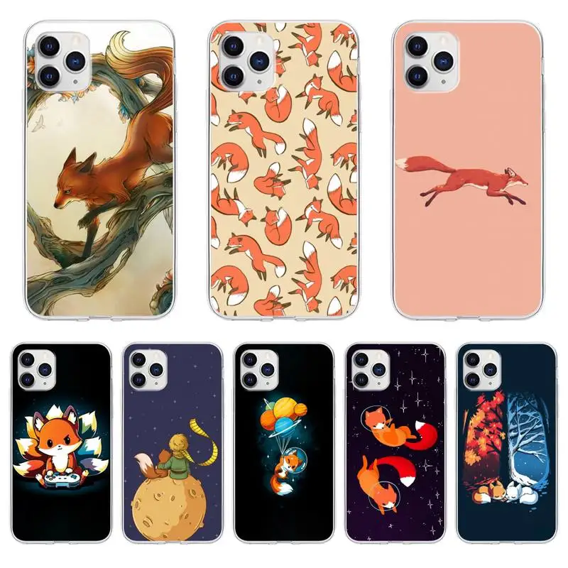 

Fox Cartoon Animal Cas Phone Case Phone Case For iPhone 6 7 8 Plus 11 12 ProMax X XR XS Max SE Soft cover