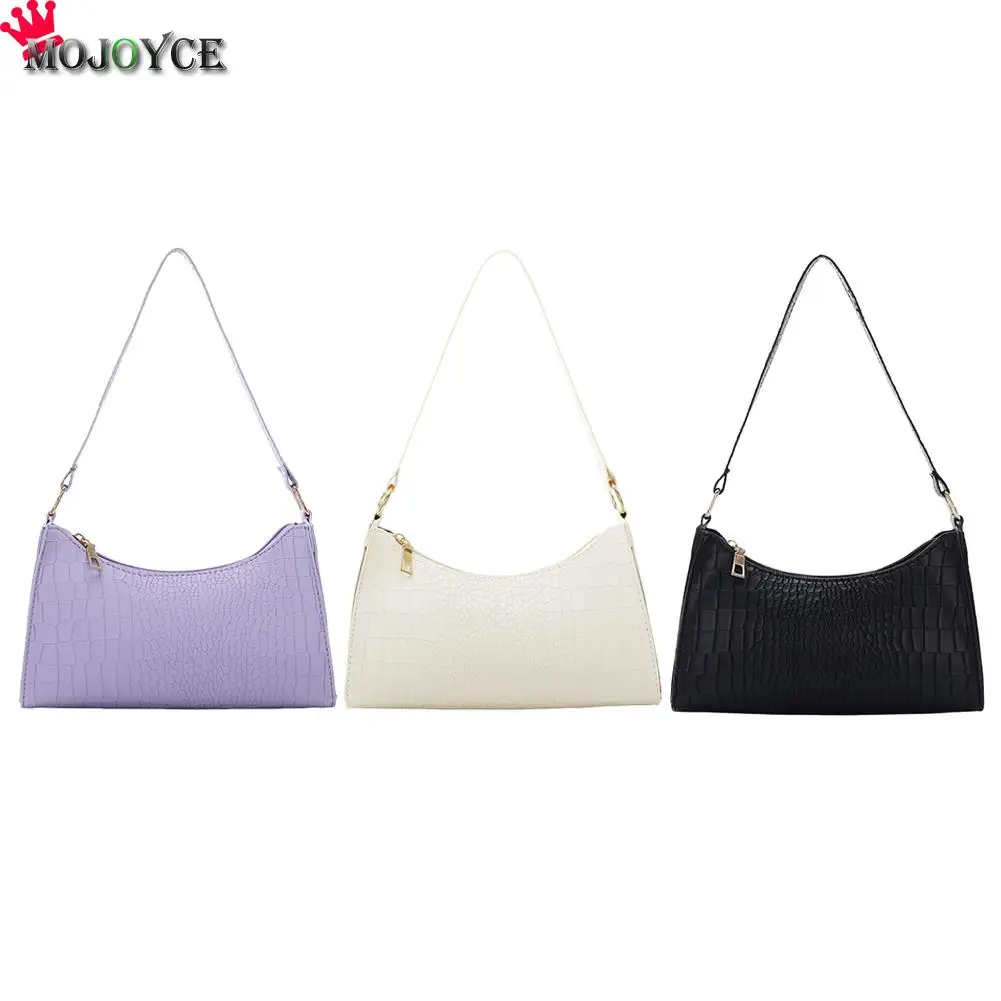 

Women Solid Color PU Leather Handbags Totes Lady Daily Shopping Shoulder Bags Youth Ladies Simple Versatile Bag
