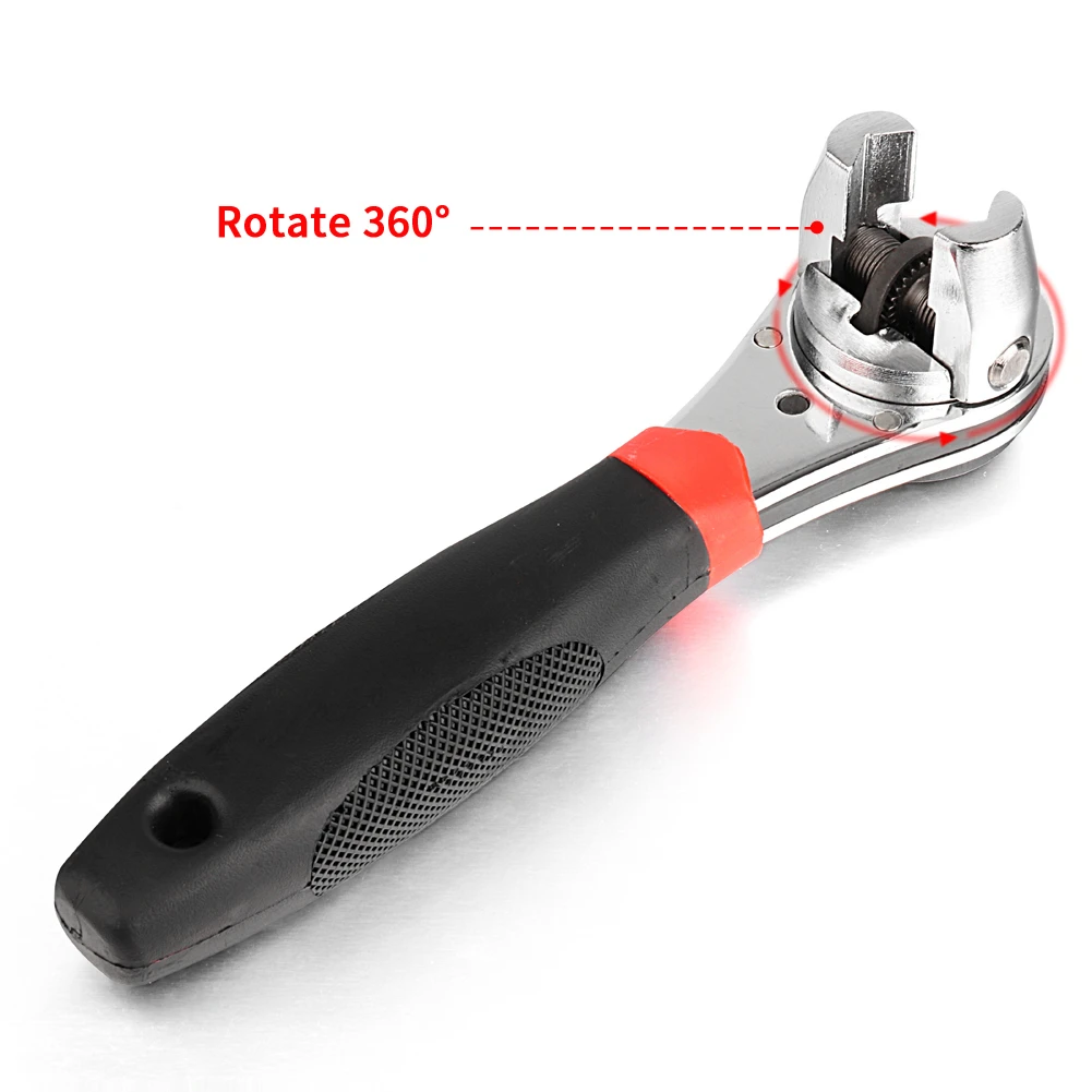 Многофункциональный регулируемый гаечный ключ трещотка универсальный крутящий