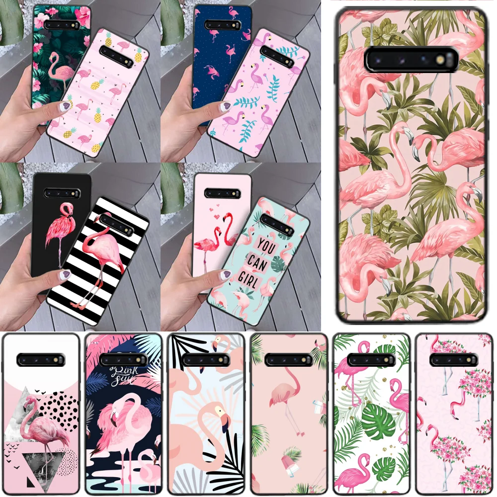 Чехол Reayou Be a pink red Flamingo bird для телефона Samsung S9 plus S5 S6 edge S7 S8 S10 E | Мобильные телефоны и