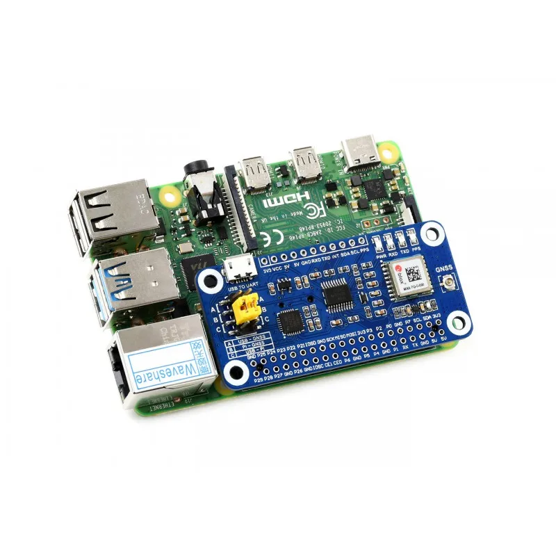 Raspberry Pi 4 MAX-7Q GNSS HAT GPS GLONASS QZSS SBAS поддержка RPI 4/3/Zero W | Компьютеры и офис