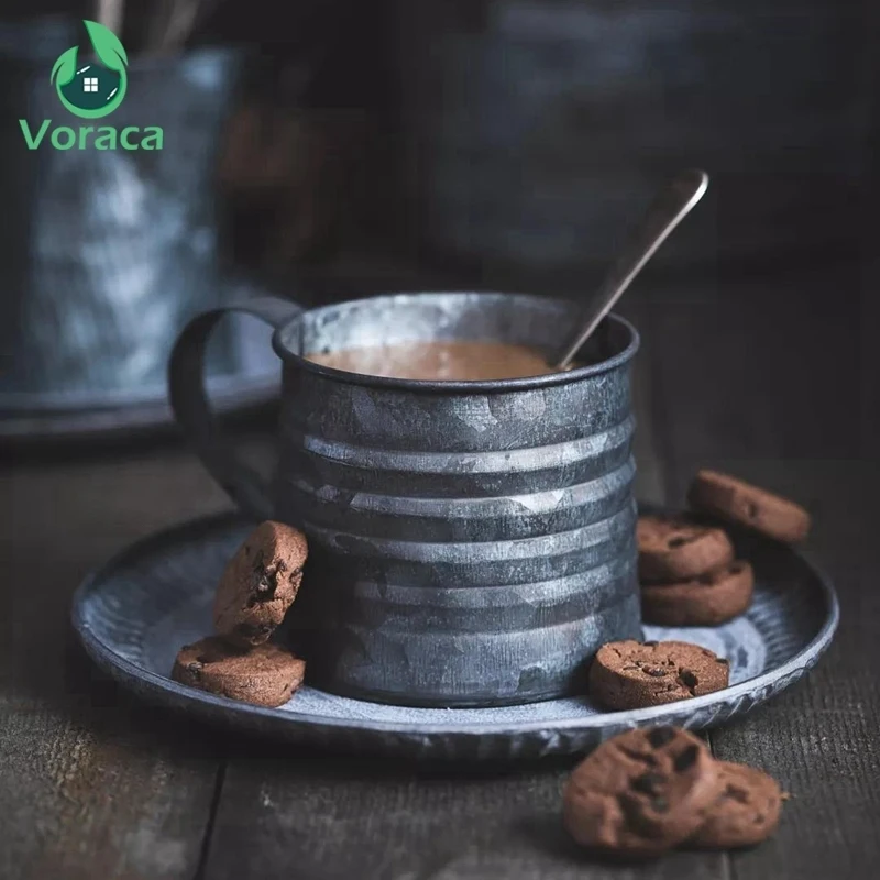 Ретро металлическая чашка с железной ручкой винтажная чаша из - Цена: 726,68 руб.