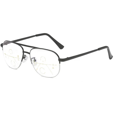 Многофокальные прогрессивные очки для чтения для мужчин и женщин, мужские ретро очки для дальнозоркости с защитой от синего излучения, оптические очки для работы за компьютером