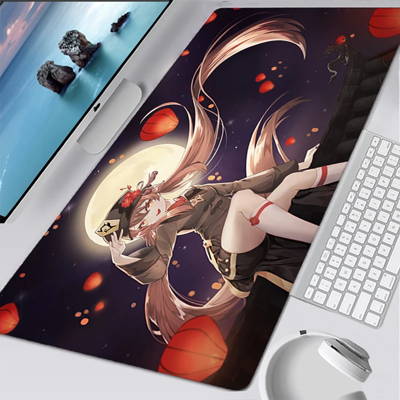

Mouse Pad Large Computer Notebook Mini Pc Genshin Impact Kawaii Sexy girl Mousepad Carpet gaming accessories Keyboard Desk Mat
