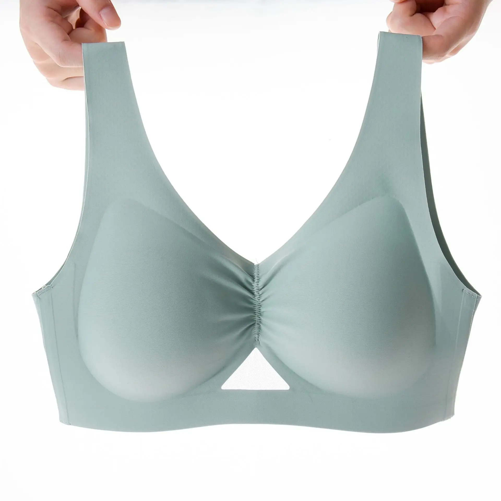 

Hjwsfdcai Woman Seamless Breathable Bra Detachable Chest Pad Underwear Wireless Breathable Cotton Underwear Women Sexy Bras