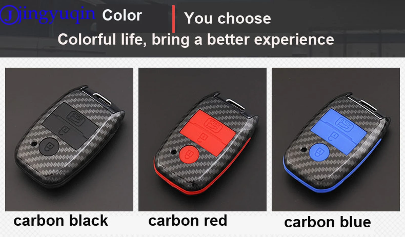 

Чехол для ключей jingyuqin 3B из углеродного волокна для Kia Ceed K3 K4 K5 Sportage R QL KX5 Sorento KX3 KS3 RIO Cerato optima Frote soul