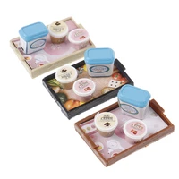 112 dollhouse miniature ice cream tray set kitchen furniture accessories toy dollhouse dolls accessories
