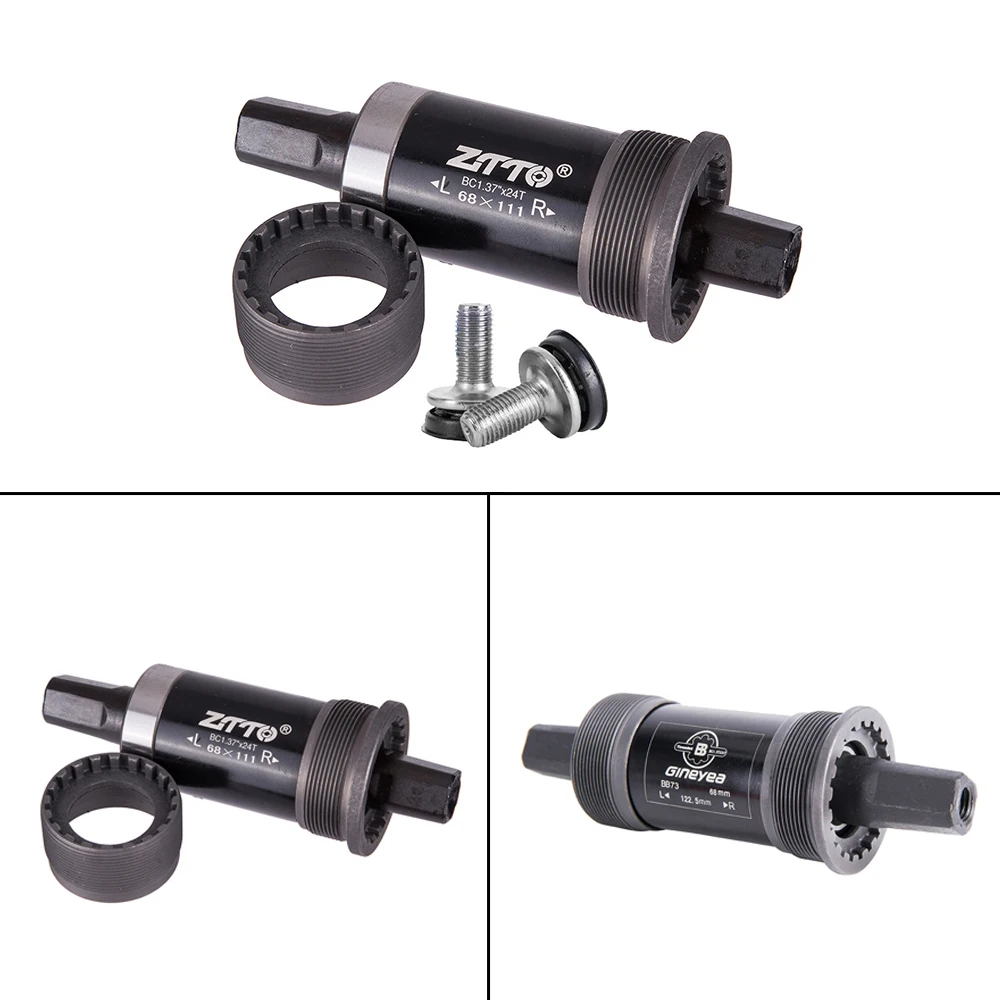 

ZTTO 122.5mm Bicycle BSA Bottom Bracket Quare Hole Crank Axis Bicycle Parts BB Quare Hole Crank with Waterproof Screws