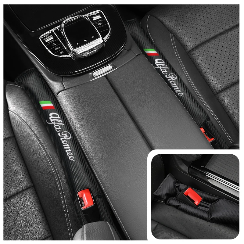 

New Auto Seat Gap Filler Car Seat Side Gap Strip Seat Gap Plug Gap Pad For Alfa Romeo Giulietta Spider GT Giulia Mito 147