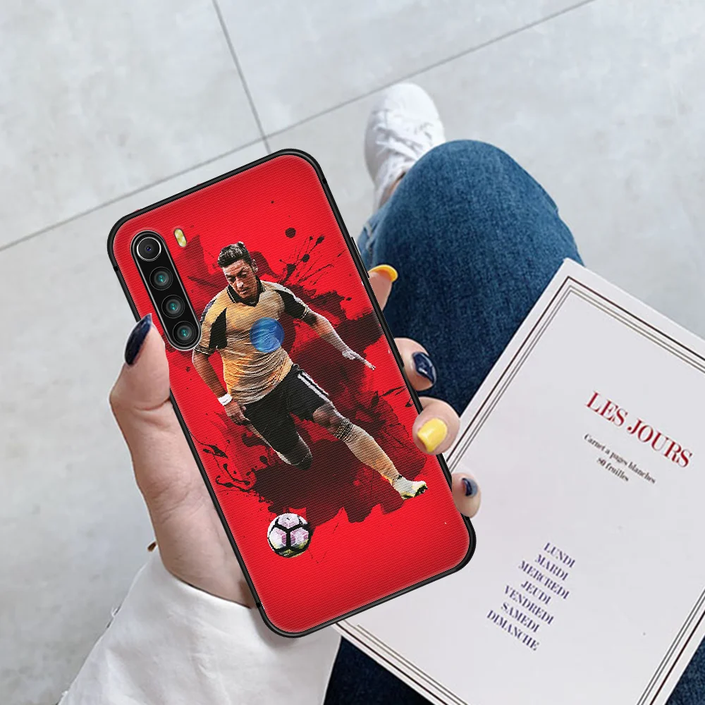 

Mesut Ozil Soccer Phone Case Cover Hull For XIAOMI Redmi 7 7A 8 8A 9 9C Note 6 7 8 9 9S K20 Pro K30 black Etui 3D Back Soft