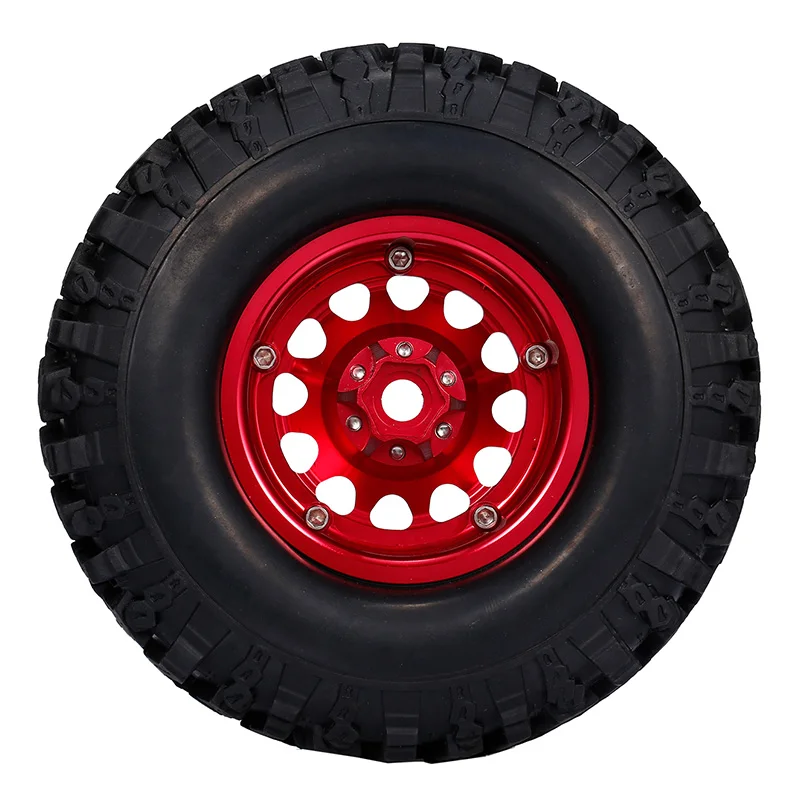 

4PCS 1/10 RC Rock Crawler Aluminum 2.2 Beadlock Wheel Rims for Axial SCX10 Capra Wraith 90048 90018 Traxxas TRX4