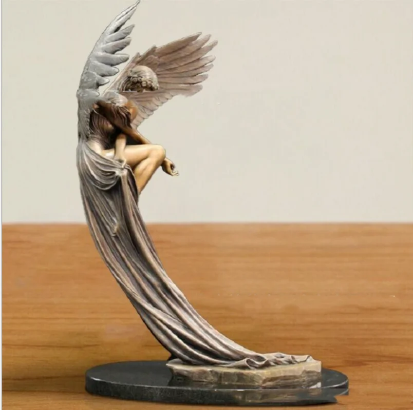 

Creative redemption Angel resin decoration Angel Memorial and redemption statue
