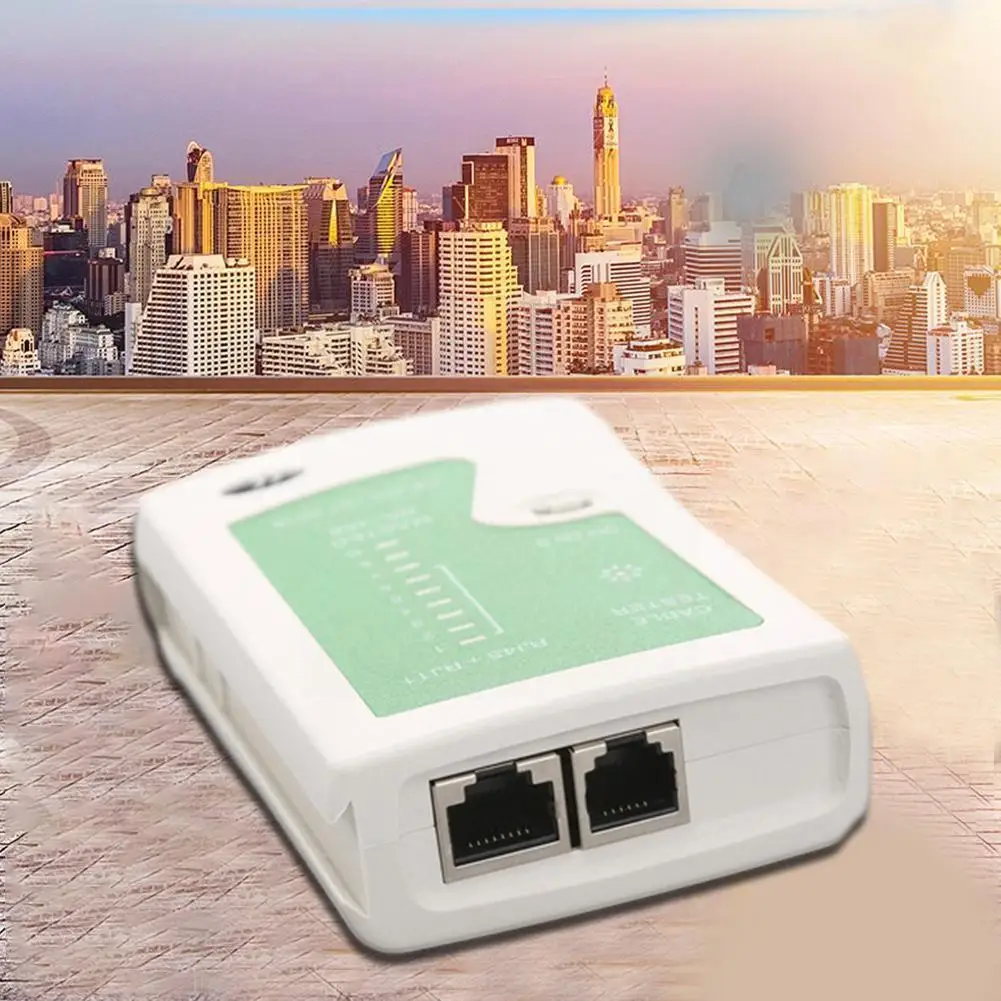

Network Cable Tester For RJ11, RJ45, 10/100 Base-T kit Wire Telephone Telephone Tracker Tool Line Networking and T2U0