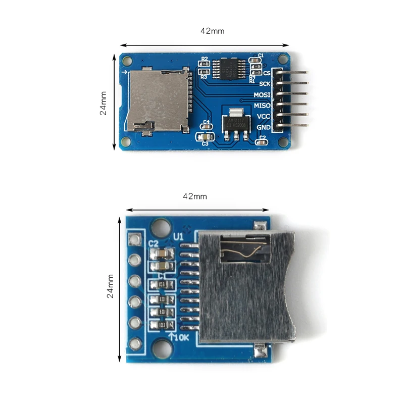 SD адаптер Micro Плата расширения памяти TF карта защитный модуль SPI для Arduino |