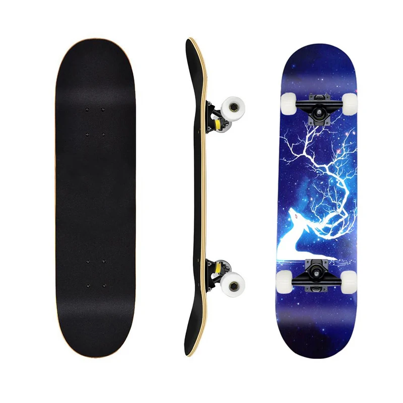 Скейтборд со вспышкой длиной 78 см четырехколесный скейтборд для взрослых и