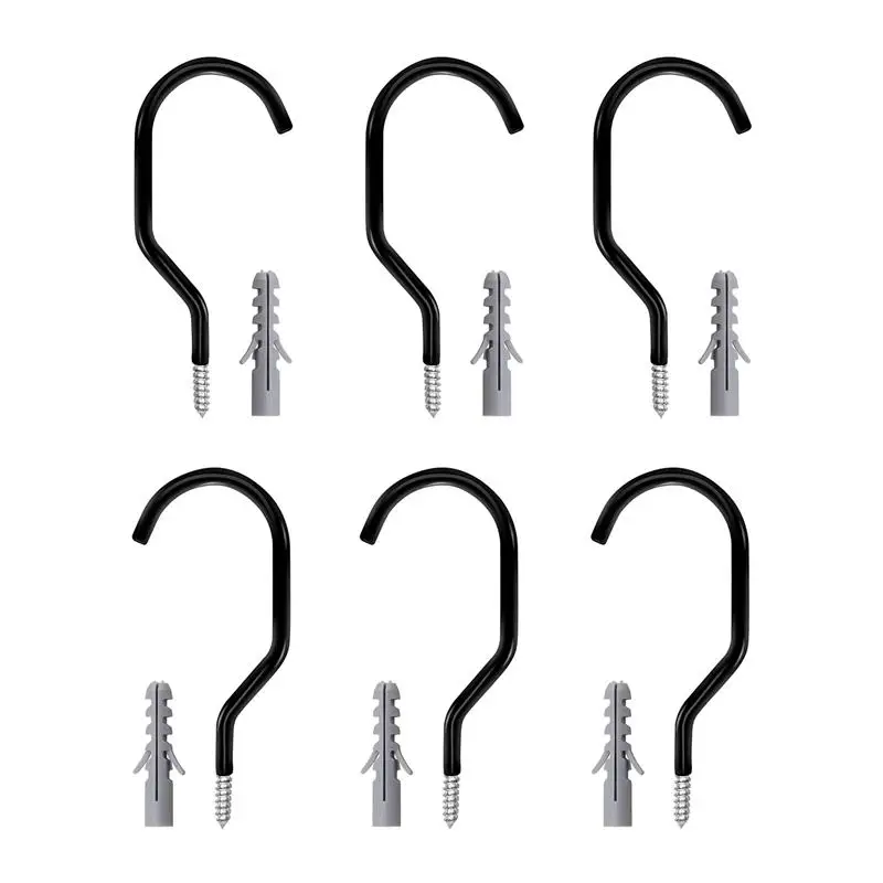 

6pcs Heavy-Duty Bicycle Storage Garage Hook Set Bike Storage Garage Hook For Hanging Home Garden Garage Storage Hooks Set