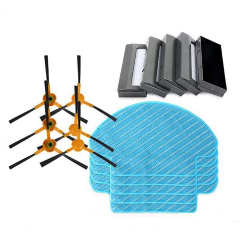 

Side Brush Hepa Filter Dust Cleaning Mop Pad for Ecovacs Deebot DW700 Vacuum Cleaner Replacement Accessories