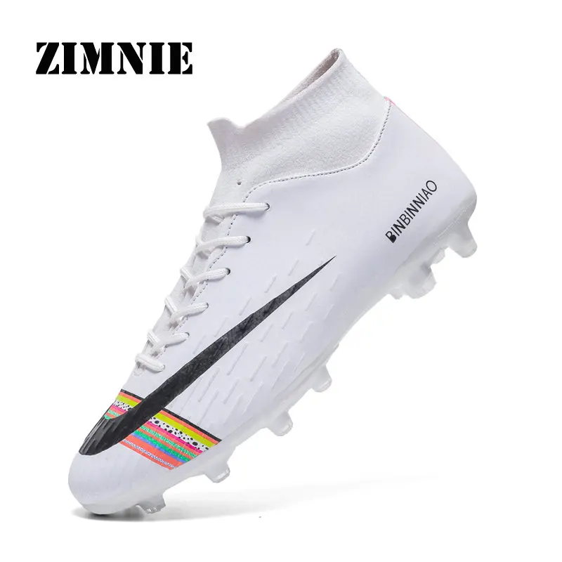 01 White ZIMNIE футбольные бутсы, профессиональные футбольные бутсы, дешевые футбольные бутсы, спортивные кроссовки для тренировок, Zapatos De Futbol - Цвет: 01 White