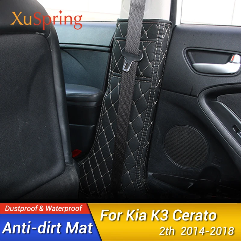 

Car B Pillar Protective Mat Covers Stickers Pad Anti-kick Case for Kia K3 Cerato Classic Vivaro Koup Forte5 2014-2018 2th