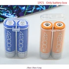 1 шт., водонепроницаемый прозрачный чехол для аккумулятора 18650, для 2 секций, 18650