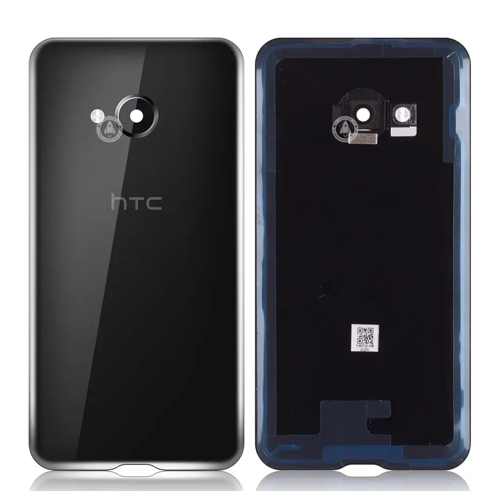 Оригинальная задняя крышка корпуса для htc U Play, крышка батареи с объективом камеры для htc U Play, задняя крышка, запасные части - Цвет: Black
