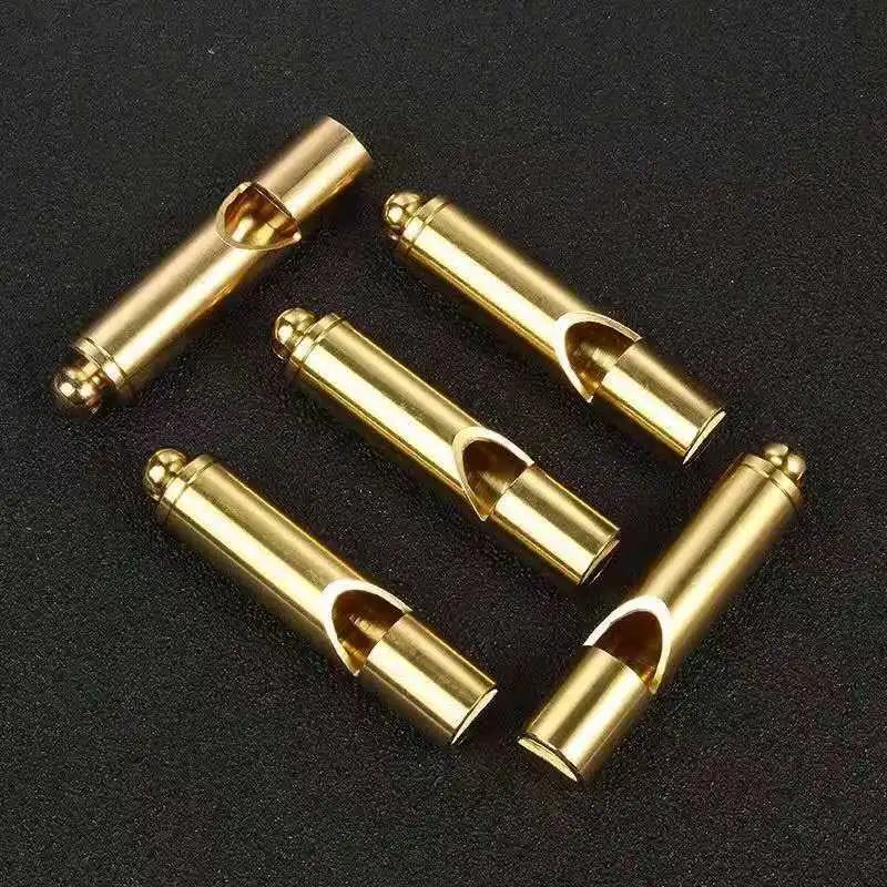 

Outdoor Lifesaving Whistle Bamboo Keychain Pendant Children's Competition Treble Whistle Mountaineering Training Supplies