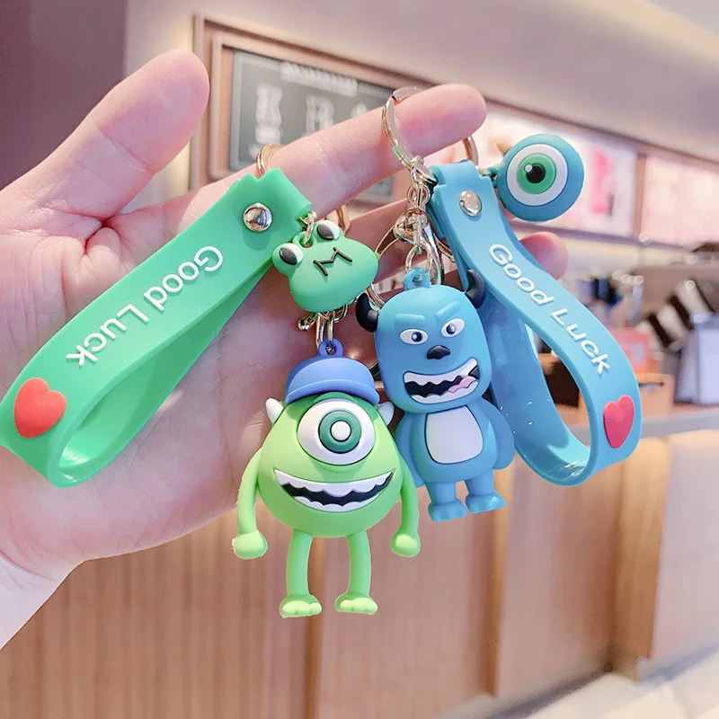 

Disney Big Eye Key Chain Monsters University Pendant Keyring Cute Girls Adorning Instagram Cartoon Chain Keychain
