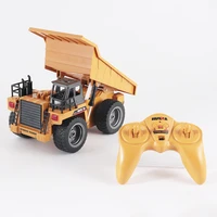 2 4ghz alloy rc engineer truck emulational dumper remote control one button automatic unloading baby boy toy car gift