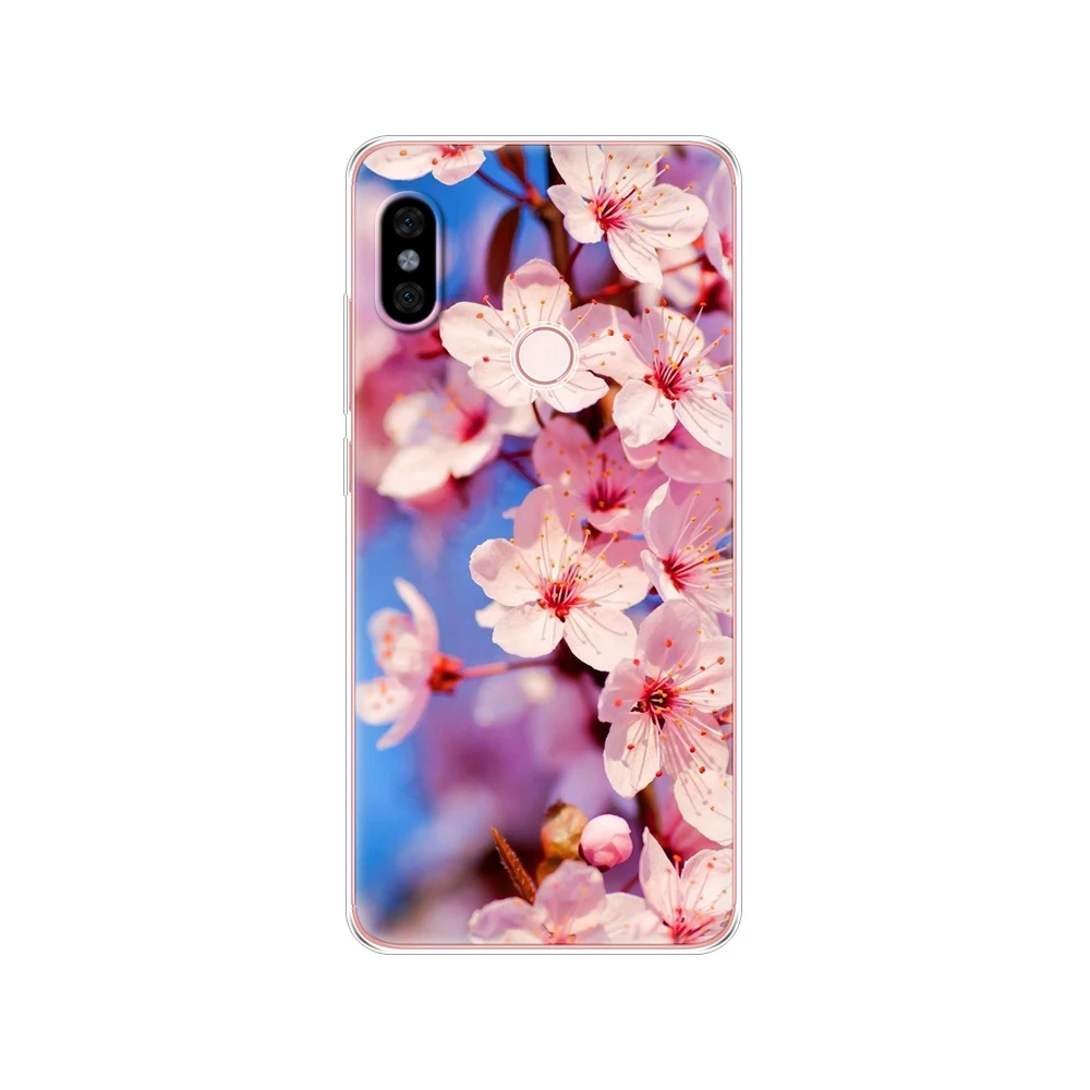 For xiaomi Redmi Note 6 Pro Case 6.26'' Silicone Soft TPU Back Cover For xiaomi Redmi Note 6 Pro Case Note6 Pro 6Pro Case flower