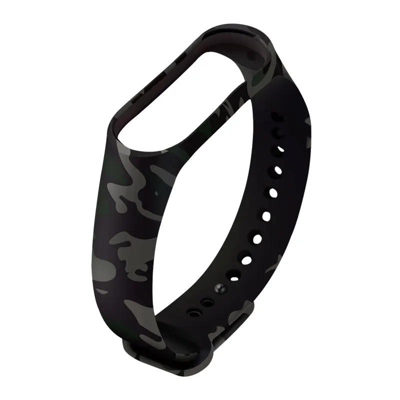 Магнитный браслет ремешок для Xiaomi mi 3 4 металлический Смарт-браслет mi Band мужские браслеты из нержавеющей стали ремешок для mi Band 3 4 - Цвет: Camouflage green